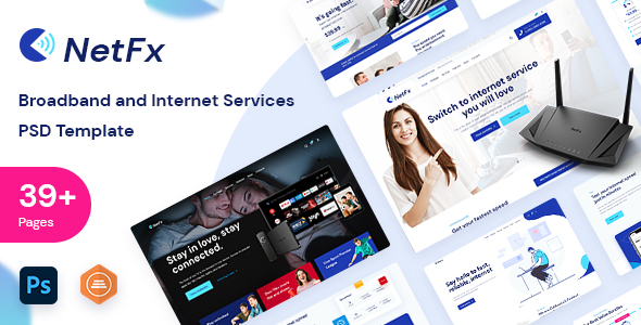 NetFx - Broadband and Internet Services PSD Template