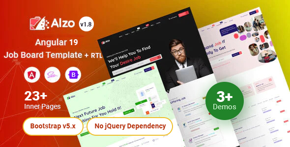 Alzo - Job Board Angular 19 Template with SSR