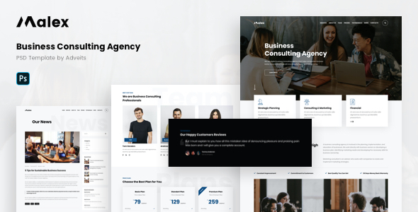 Malex - Business Consulting Agency PSD Template