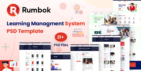 Rumbok - LMS Online Education Course PSD Template