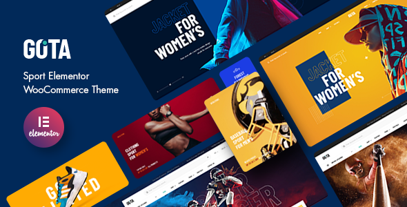 Preview image for Gota - Sport Elementor WooCommerce Theme