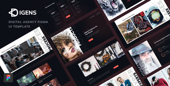Digens - Digital Agency Figma UI Template