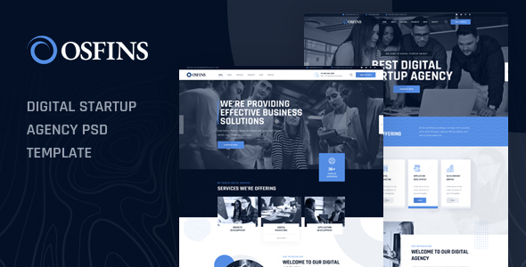 Osfins - Digital Startup Agency PSD Template