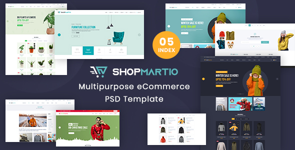 ShopMartio - Multipurpose eCommerce PSD Template product preview