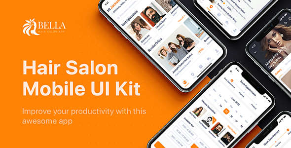 Bella - Hair Salon UI Kit for Sketch
