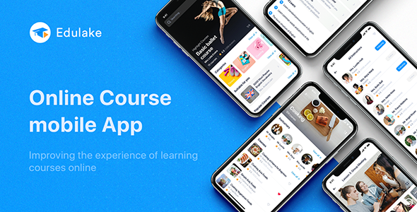 Edulake - Online Course UI Kit for Sketch