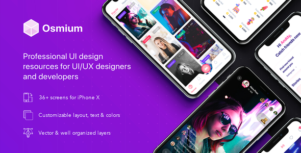 Osmium UI Kit for Sketch