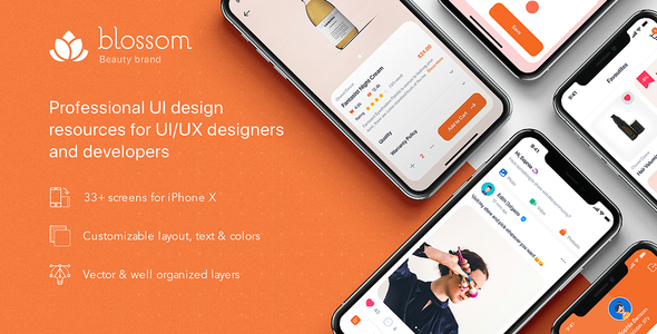 Blossom - Beauty UI Kit for Sketch