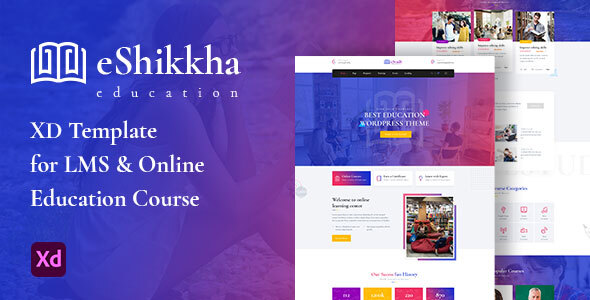 eShikkha - LMS and Online Education XD Template