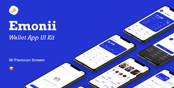 Product preview supplied for Emonii - Wallet App UI Kit