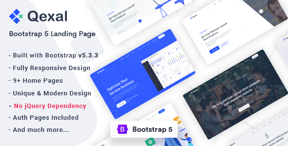 Qexal - Bootstrap 5 Landing Page Template