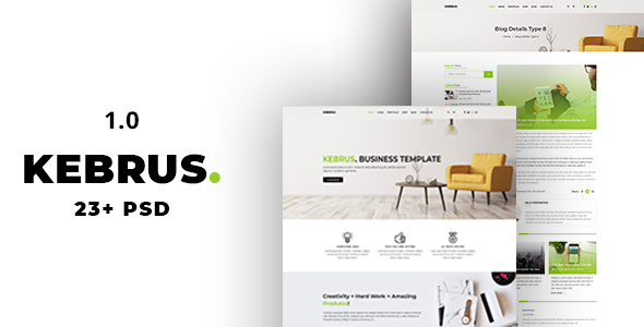 Kebrus | Minimal Multipurpose PSD Template