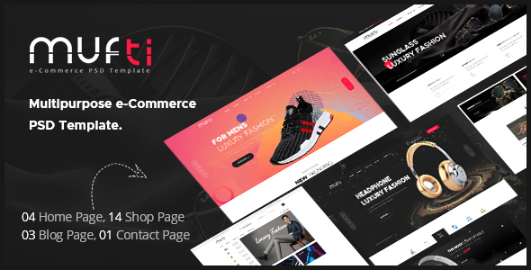 Mufti - Multipurpose e-Commerce PSD Template