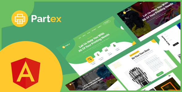 Partex - Printing Services Angular Template