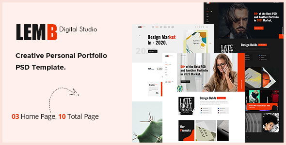 Lemb - Creative Portfolio PSD Template