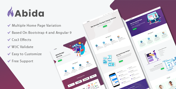 Abida - Premium angular template