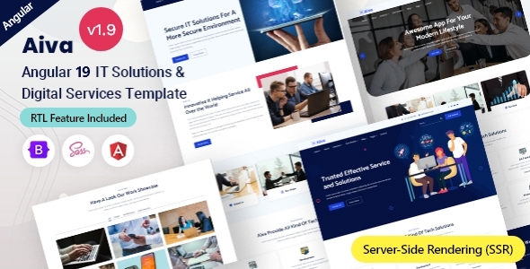 Aiva - Angular 19+ IT Solutions & Technology Services Template