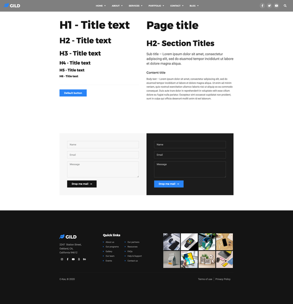 Gild - Agency Elementor Template Kit