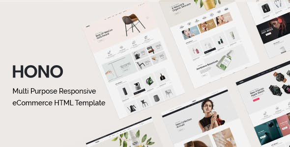 Preview image for Hono - Multipurpose eCommerce HTML Template