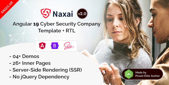 Naxai - Angular 19 Cyber Security Services Agency Template