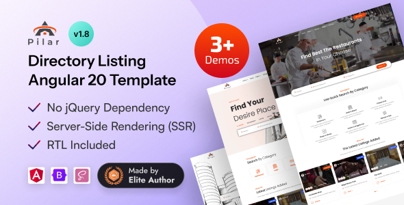 Pilar - Angular 20 Directory Listing Template