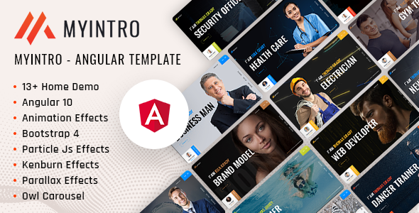 MyIntro | Resume CV Portfolio Angular Template