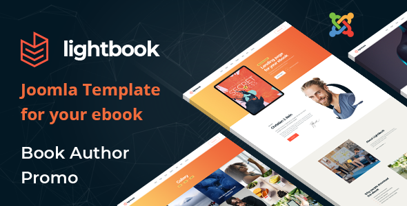Lightbook - Book Author Promo Joomla 6 Template | Writers product preview