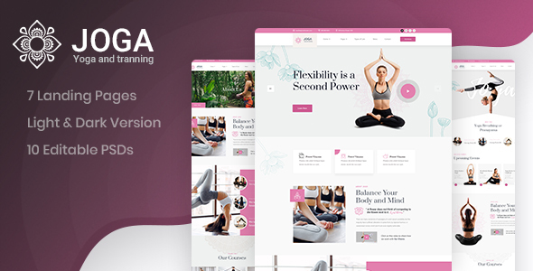 Joga - Yoga Center PSD Template