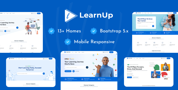 LearnUp - Education HTML Template listing image