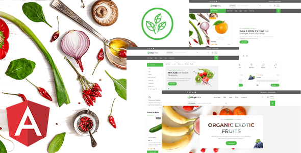 Organista - Organic Store Angular Template product preview