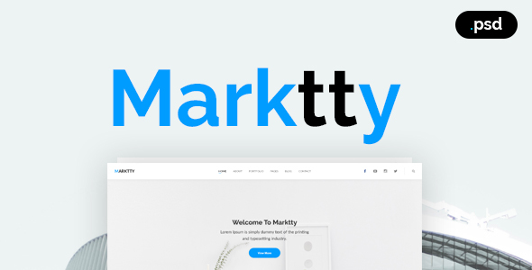 Marktty - Creative Agency PSD Template