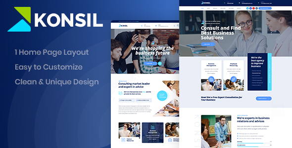 Konsil - Business PSD Template