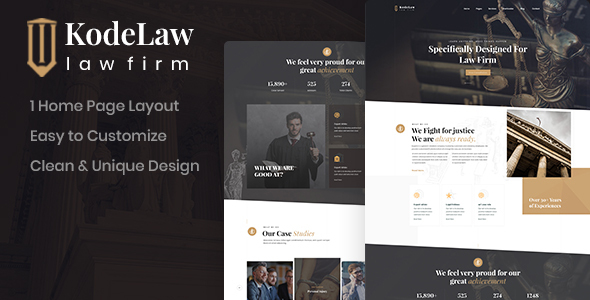 Kodelaw - Attorney PSD Template