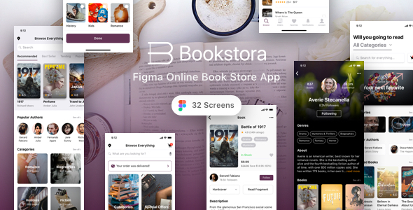 Bookstora - Figma Online Book Store App