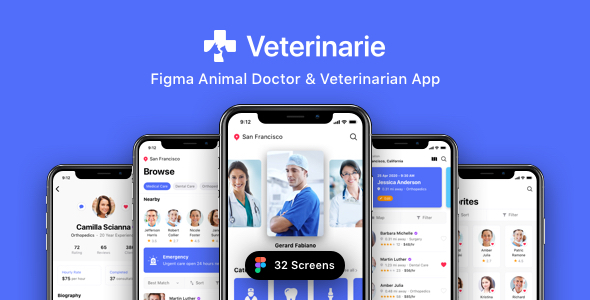 Veterinarie - Figma Animal Doctor & Veterinarian App