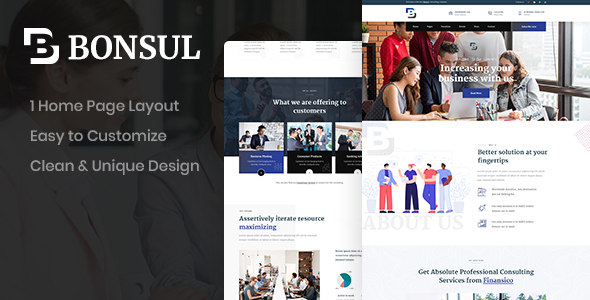Bonsul - Consulting PSD Template