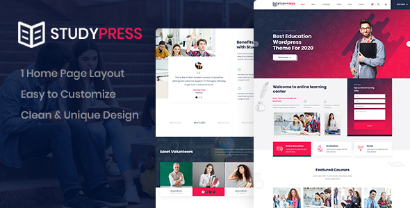 StudyPress - Education PSD Template