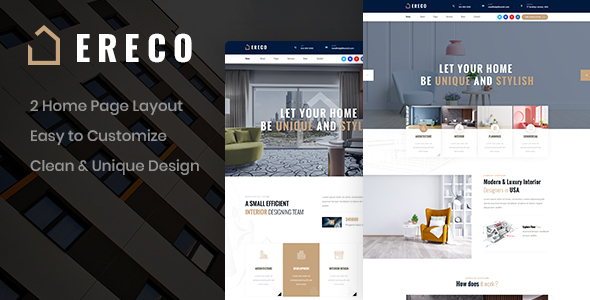 Ereco - Architecture PSD Template