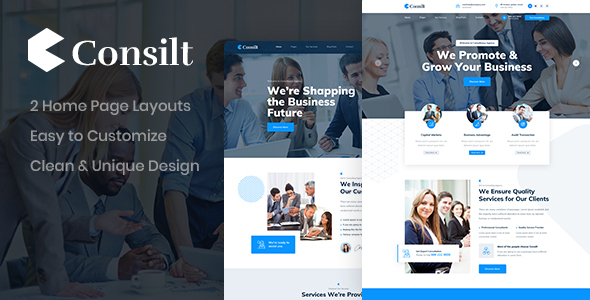 Consilt - Business PSD Template
