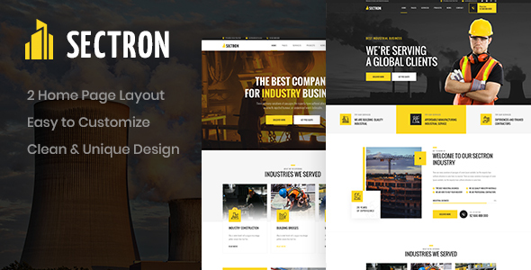 Sectron - Industrial PSD Template