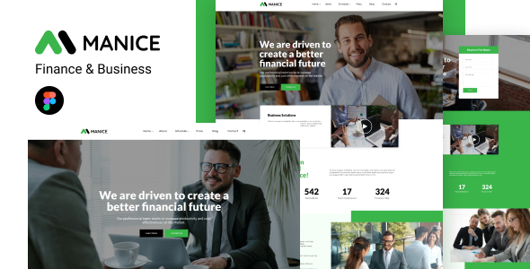 Manice - Business Figma Template