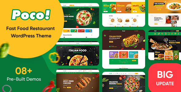 Poco - Fast Food Restaurant WordPress Theme listing image