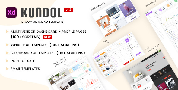 Kundol - Multipurpose Shopping XD Template