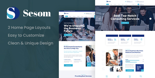 Sesom - Consulting PSD Template