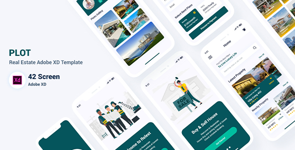 Plot - Real Estate Adobe XD Template