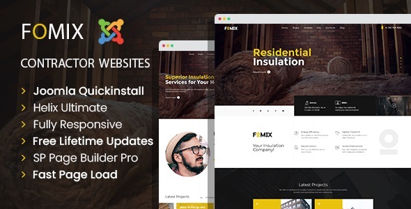Fomix - House Insulation & Energy Efficiency Joomla 6 Template