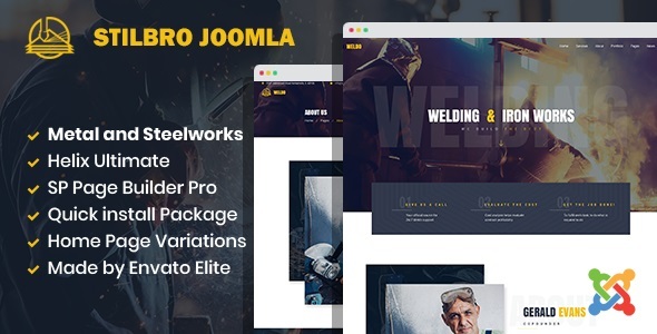 Stilbro - Metal and Steelworks Company Joomla 6 Template
