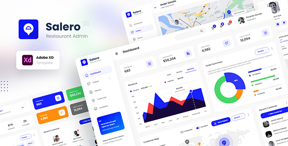 Salero - Restaurant Food Order Admin Dashboard Template XD