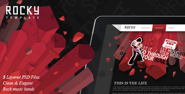 Rocky PSD Template