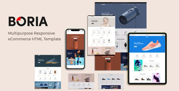 Boria - Multipurpose Responsive eCommerce HTML Template listing image